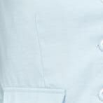 Imagem da Cor do Produto Conjunto Azul de Alfaiataria Feminino: Calça Reta com Prega e Camisa Cropped com Ombreira para Look Sofisticado e Moderno
